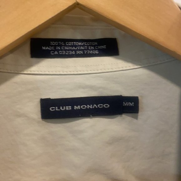 🇺🇸 Club Monaco button up long sleeve dress shirt size medium - Picture 4 of 11